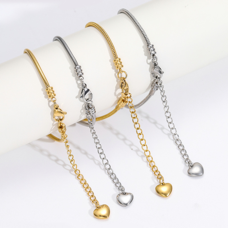 Non Tarnish Stainless Steel Snake Chain Bracelet to make European bracelets